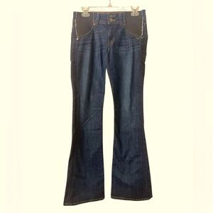 Hudson Maternity Jeans Blue Flare Wide Leg Denim
